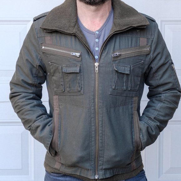 Other - Gorgeous Wool Lined Military Style Green Jacket